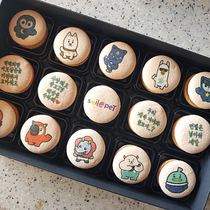 수제 프린트마카롱 레터링 기념일에 특별한 마카롱선물 연말 생일 우정 사랑 발렌타인데이 48,900원