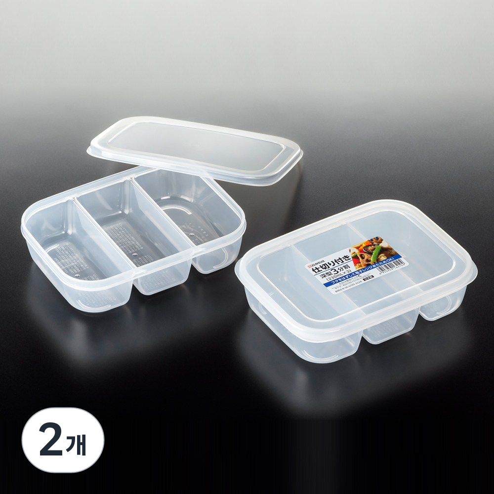 나까야 나눔 칸막이 밀폐용기 3칸 4,500원