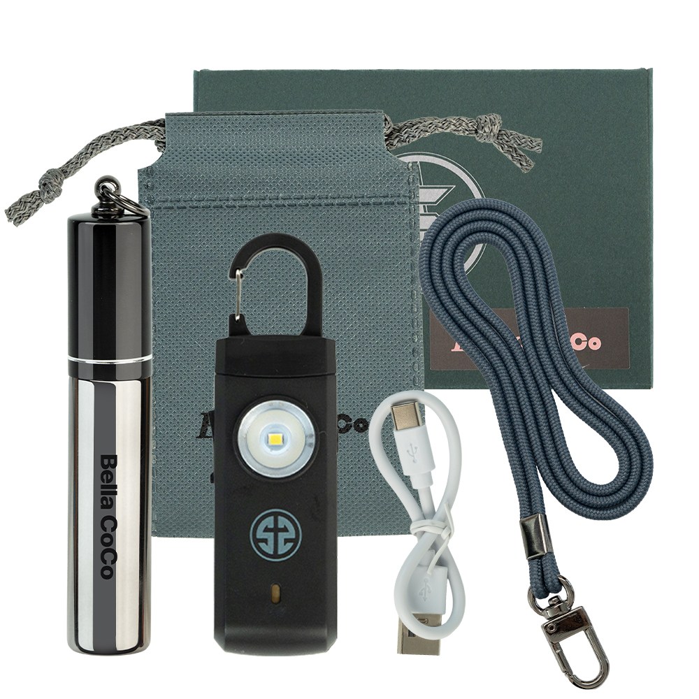 2026년 3월 신상품 호신용품 경보기 세트 휴대용 여성 안전 호루라기 SOS 호신용품, 1세트 29,790원