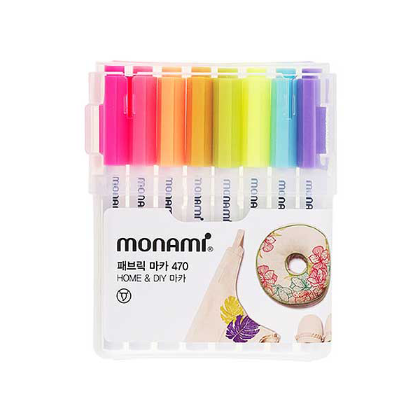 [모나미] 패브릭마카 470 8색 세트 4,000원