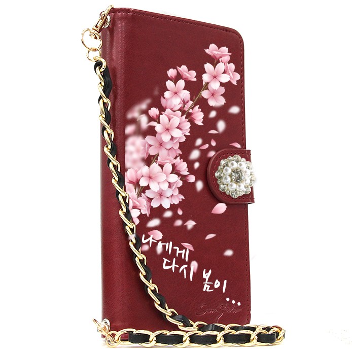FF 카드분실방지 카드지폐수납 봄날 Cherry Blossom DIA 손목체인스트랩 다이어리케이스 핸드폰케이스/갤럭시A12 케이스 A125 25,000원