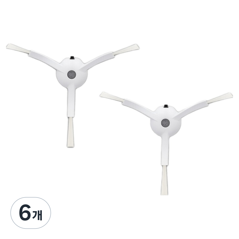 멋진공간 호환 샤오미 로보락 3발 흰색 사이드브러쉬, 6개, 단일상품 7,290원