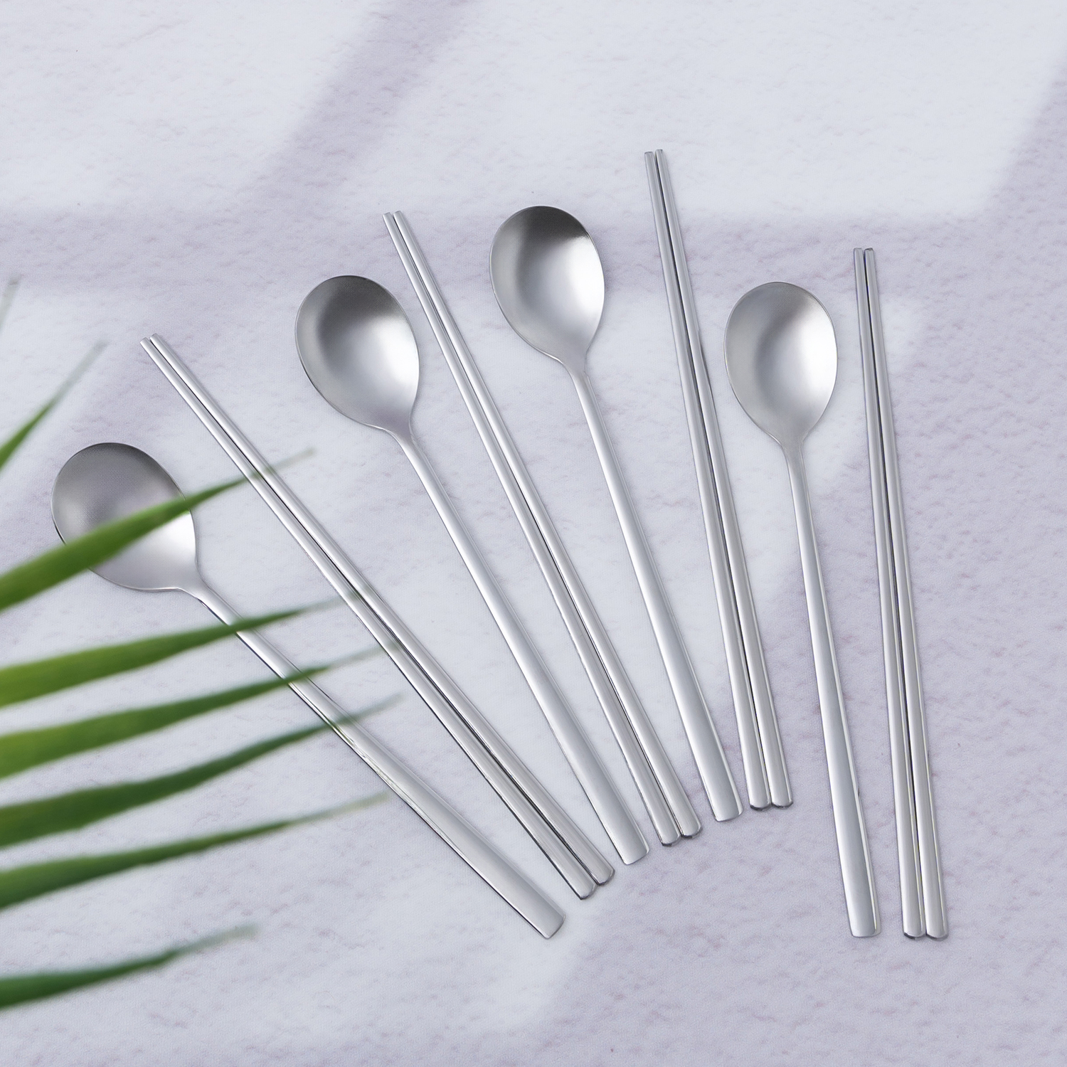 라온누리 심플라인 수저세트, 단일 색상, 숟가락 + 젓가락, 4세트 9,900원