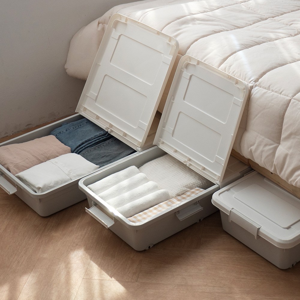 라임 언더베드 공간 활용 다용도 대형 소형 서랍형 수납박스 소품정리함 이불 의류 속옷 보관함 침대 밑 39,900원