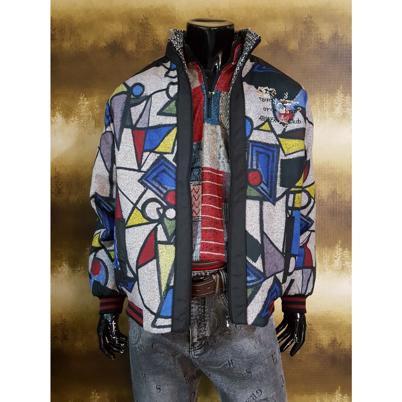 D/S최고급컬러풀무늬자수니트잠바(겨울한정판)/대박상품/건달몰/골프의류/스판/화려한스타일/디테일자수/멋진스타일/골프잠바/골프웨어/기능성/남성패션/아빠선물/건달몰골프웨어 225,000원