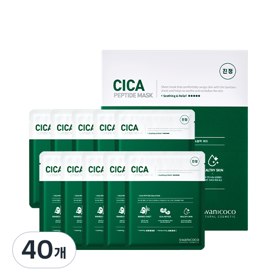 스와니코코 시카 펩타이드 마스크 35g, 1개입, 40개 92,800원