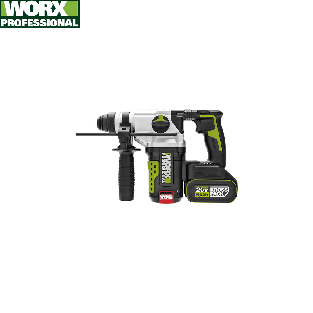 웍스 20V 충전 로타리해머드릴 WU389.4 5.0AH 배터리 2개세트 484,700원