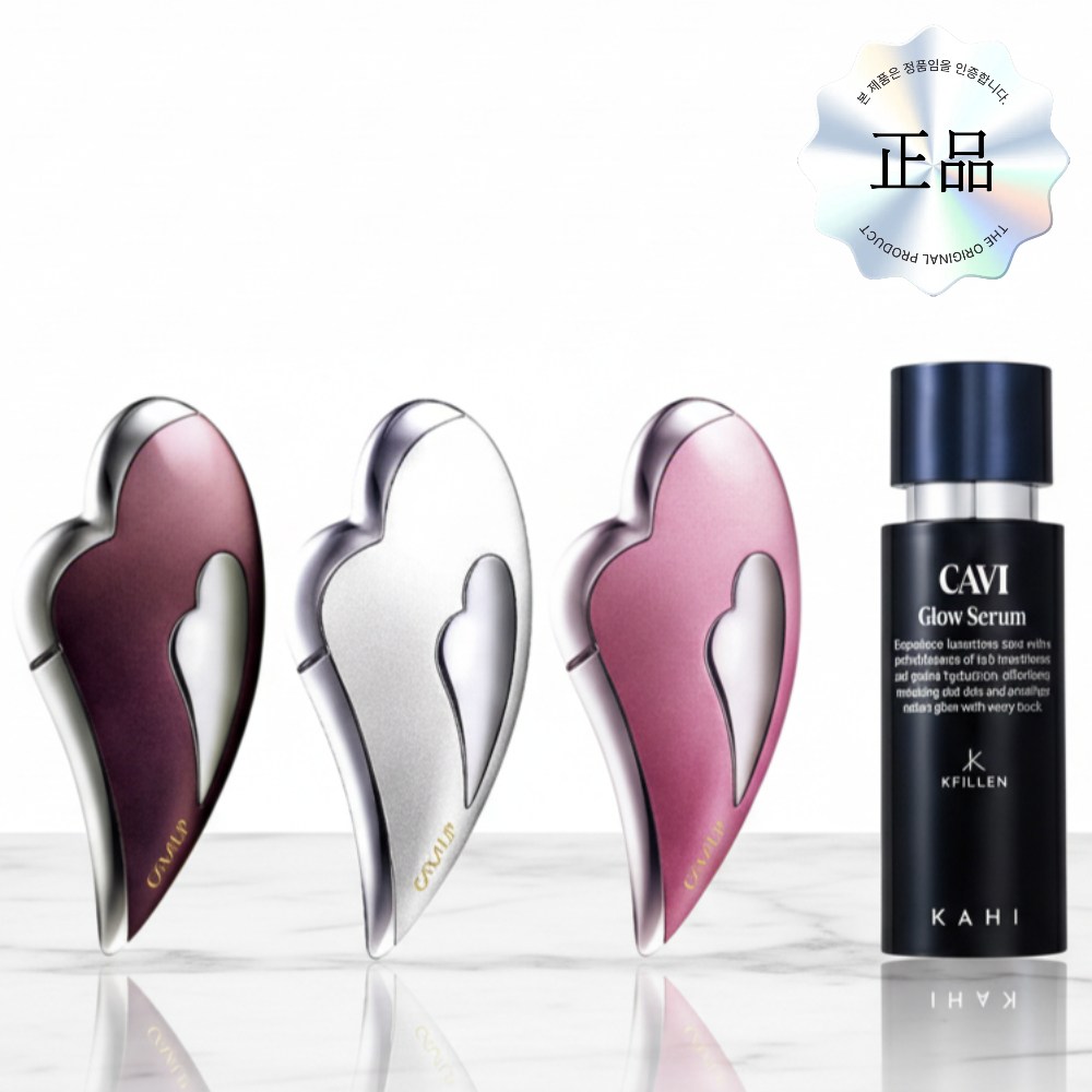 연예인 괄사 [ReFa] 리파 정품인증 하트페이스 CAXA UP SINGLE + 캐비글로우 세럼 1개 (2종세트), 화이트+캐비글로우세럼, 1세트 199,000원