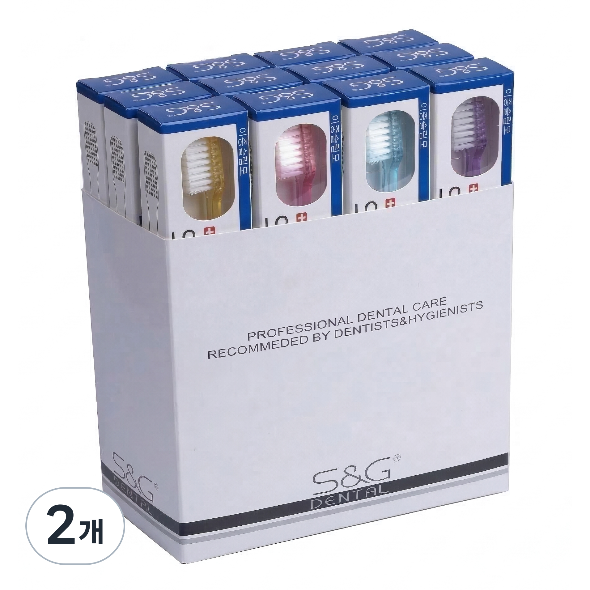 에스앤지 칫솔 성인이중슬림모 12개입 1박스, 12개입, 2개 22,900원