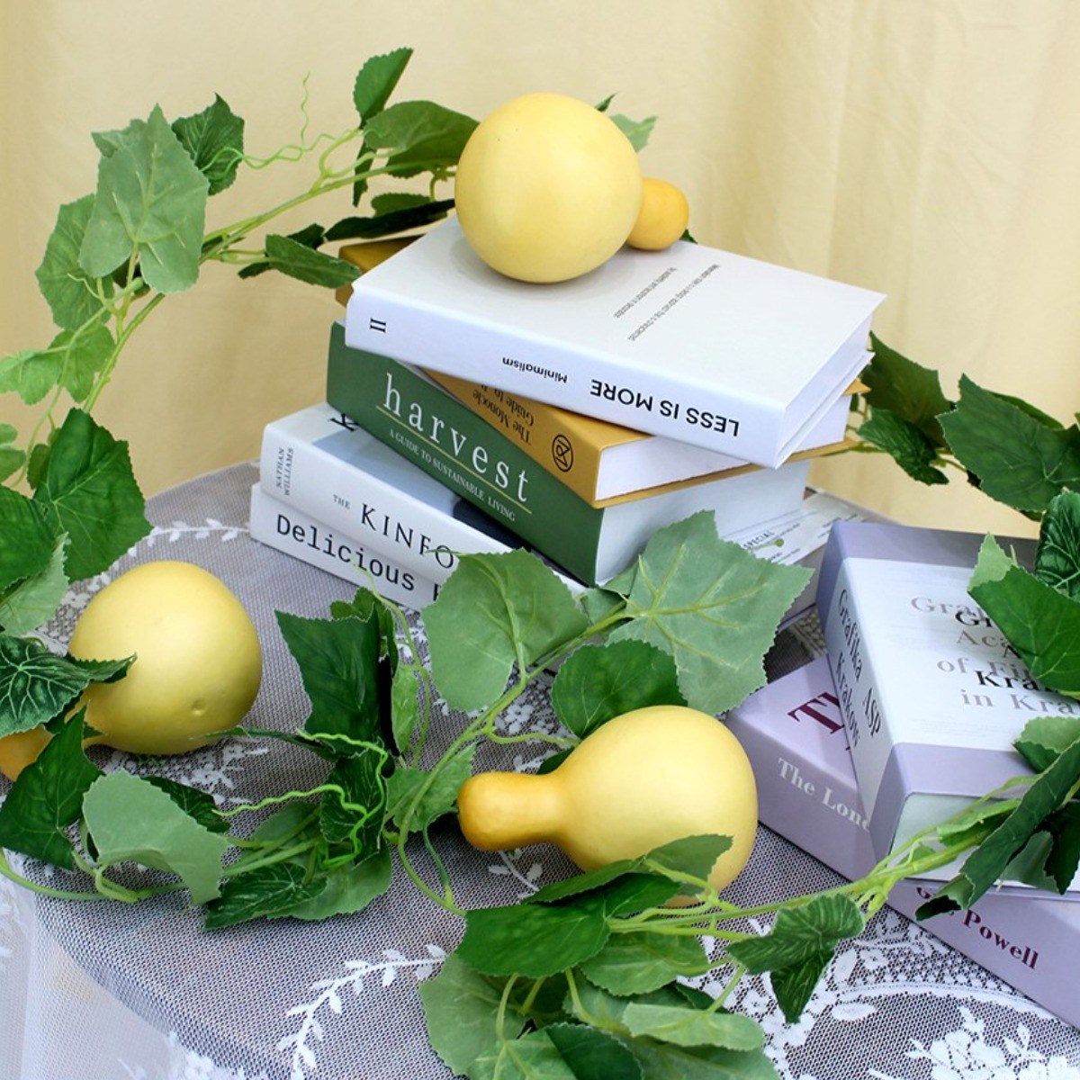 [왓위셀] 조롱박 호박 담쟁이 넝쿨 덩쿨 조화 벽장식 줄줄이, 1개 10,000원