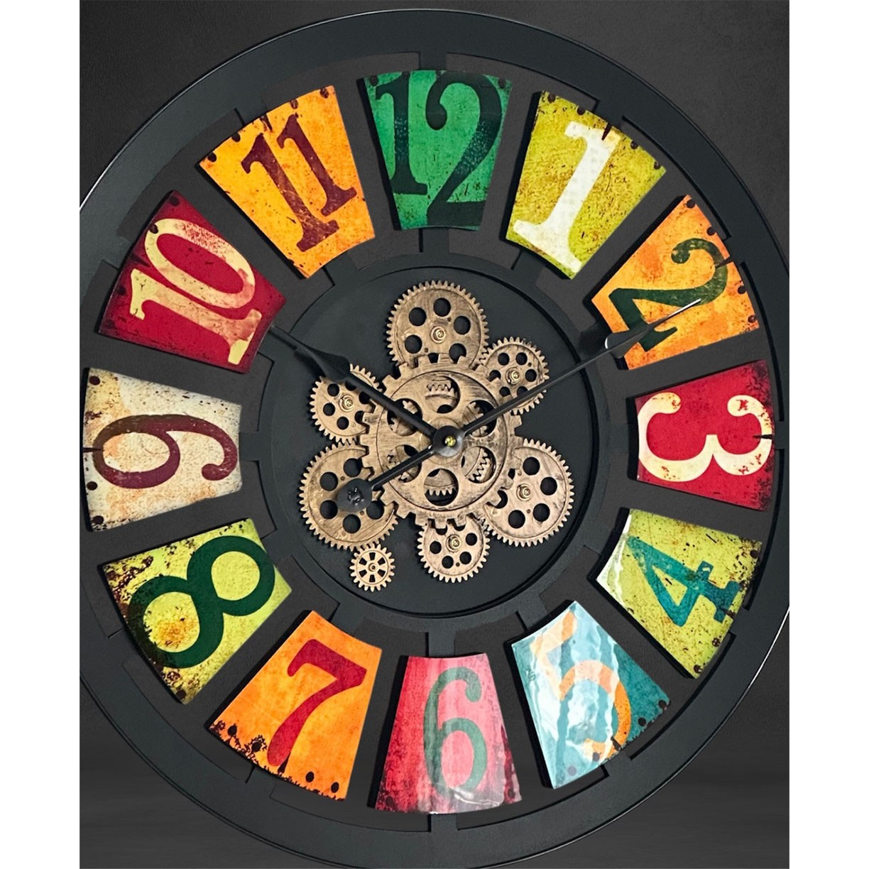 레트로 크리에이티브 무소음 라운드 벽시계 #태엽 #60cm 82,000원