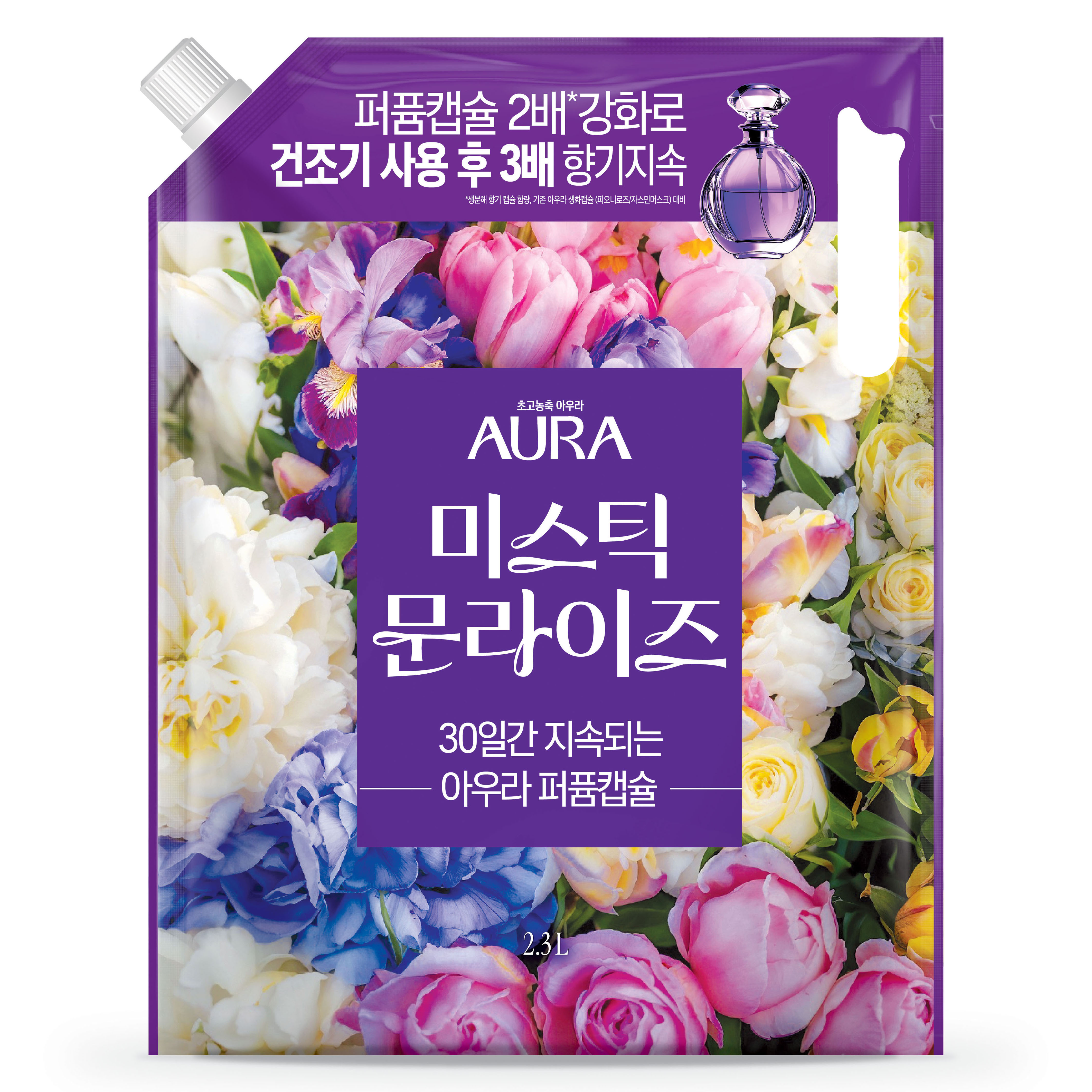 아우라 퍼퓸캡슐 섬유유연제 미스틱 문라이즈 리필 10,900원