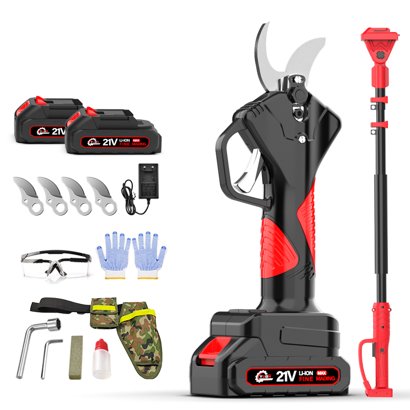 YUON 독일 고급형 대용량 충전식 브러시리스 전동전지 가위 휴대용 21V 풀세트+2.5m 연장장대+전용가방 톡톡365 229,000원