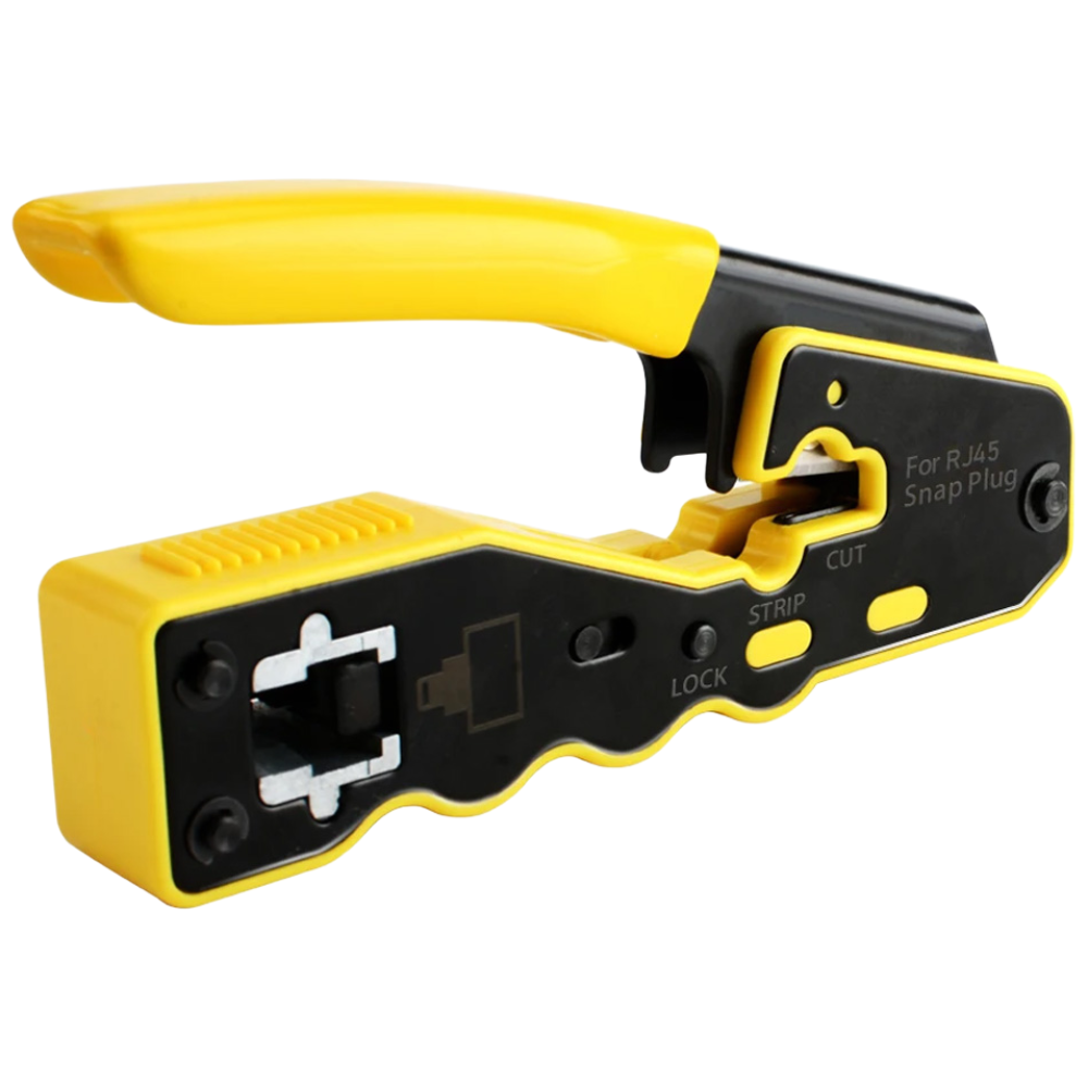 RJ45 랜툴 압착기 8P 전용 네트워크 공사 랜작업 CAT6, 13.5cm, 1개, 노랑 16,900원