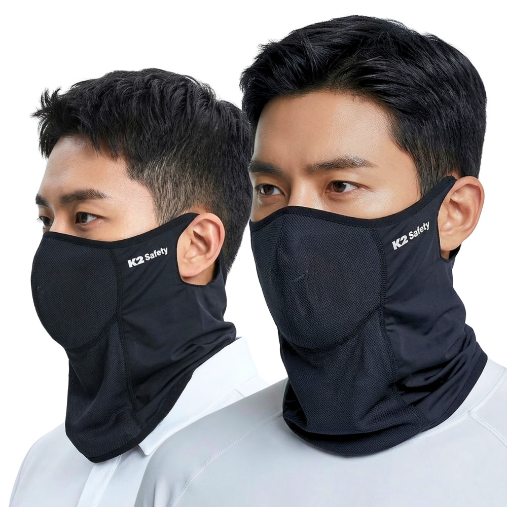 K2 Safety 메쉬 숨편한 가드스카프 멀티스카프+3중 MB필터 5매 증정, 블랙+블랙, 1세트 42,120원