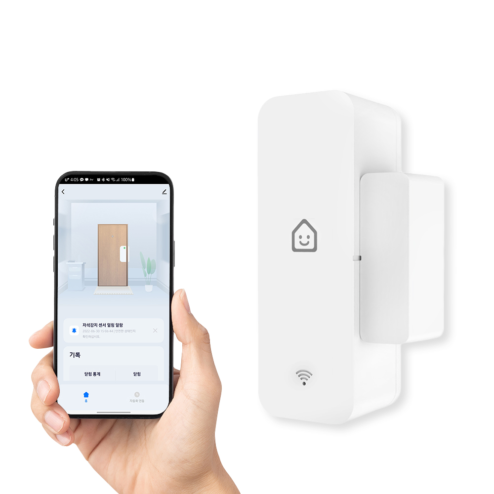 watnee 문열림 센서 스마트 도어센서 현관문 창문 출입문 매장 가게 방범 보안 경보기 스마트폰 연동 19,000원