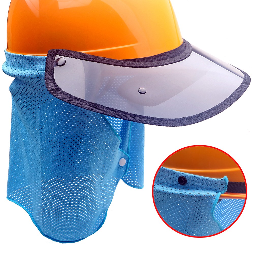 국산 안전모 썬캡 햇빛가리개 목그늘 세트 9cm 넓은창 그늘이 썬블럭 자외선 차단 캡 안전모자 헬맷 럭키산업 A형 8,500원