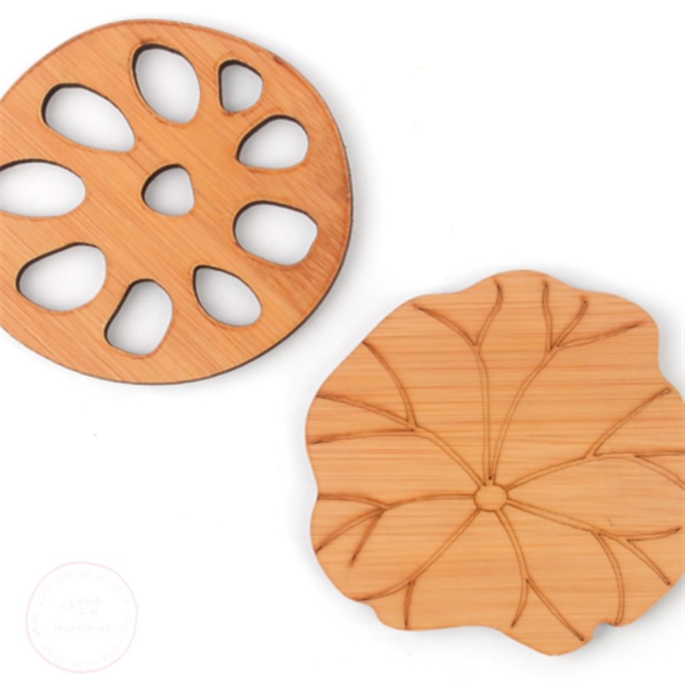 [다믿샵] 고급 우드컵받침 1P 인테리어컵받침 2,000원