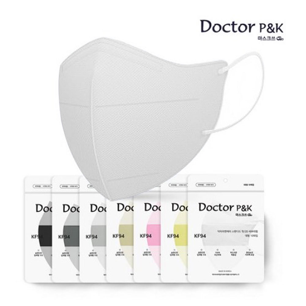 닥터피앤케이 국산 KF94 컬러 새부리형 대형 마스크 슬림핏 2D 대형 데일리 14,500원