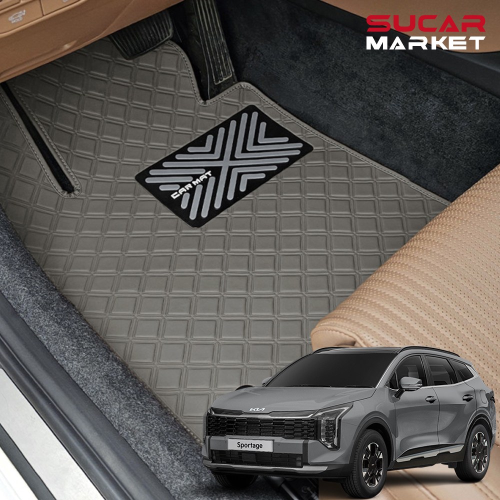 카구 더뉴 스포티지 2025 스퀘어 발매트 SUV 운전석+조수석+뒷자석 트렁크 차량용품 49,500원