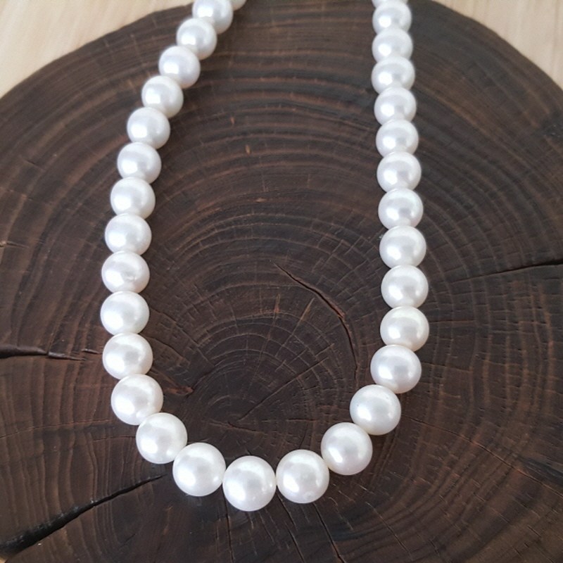 아름쥬얼리 레이디 담수진주 비드목걸이 양식 천연 8미리 선물 199,900원