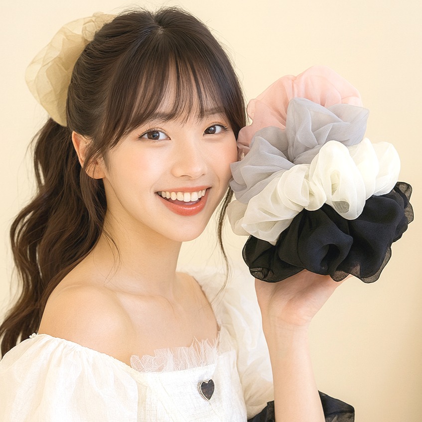 링하나 SR4 플로라 쉬폰 곱창밴드 5p 11,500원