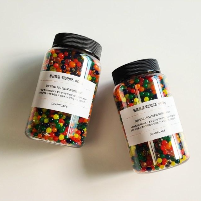 디어플레이스 동글동글 워터비즈 수정토 개구리알 점보 400g + 점보 400g 20,800원