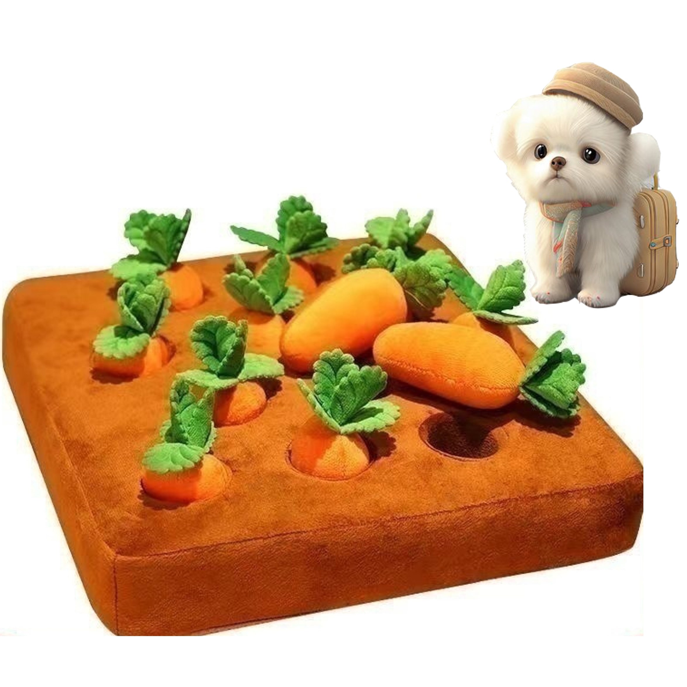 디아쿠아 애견 당근 뽑기 노즈워크 강아지 장난감, 1개 16,390원