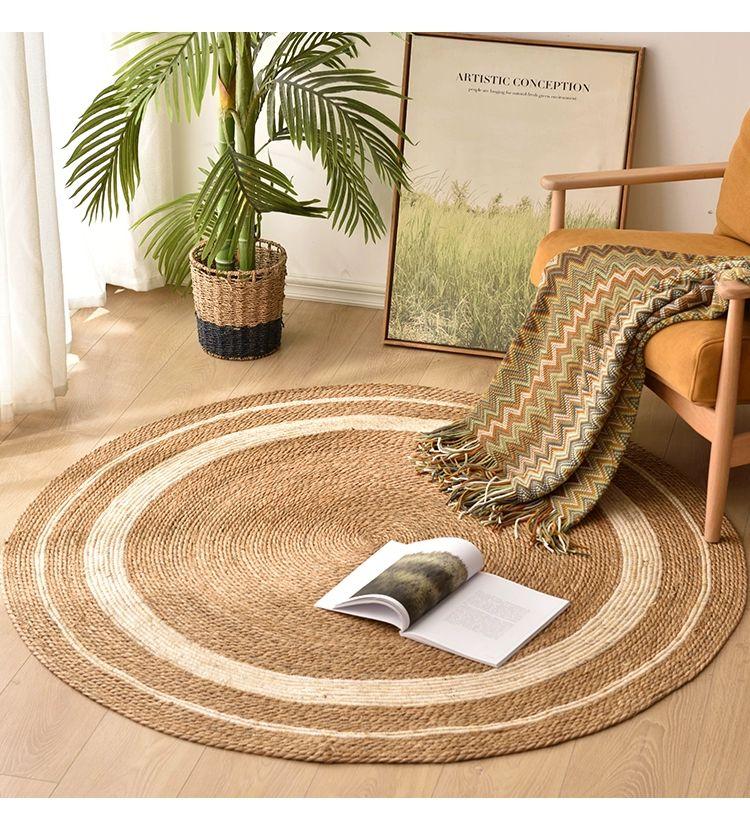 왕골 카펫 라탄 핸드메이드 카페트 등나무 거실 타원형 베트남 러그 수초 59,500원