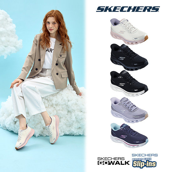 스케쳐스 26SS 최신상 여성용 실크 고워크 글라이드 슬립인스 워킹화 139,000원