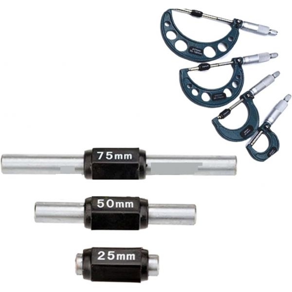 외부 마이크로미터 25-200mm 캘리퍼 마이크로미터 기준 막대 게이지 액세서리 내경 외경 보정 블록 막대 막대 링 게이지150mm 53,700원