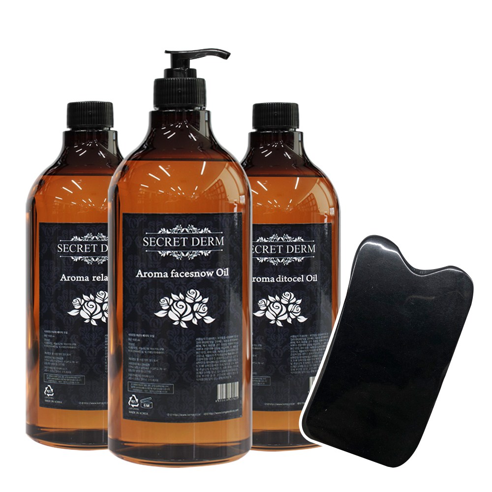 시크릿덤 아로마 페이스 바디 마사지오일 1000ml 페퍼민트 로즈힙 유칼립투스 무향 + 사각흑각괄사증정 22,900원