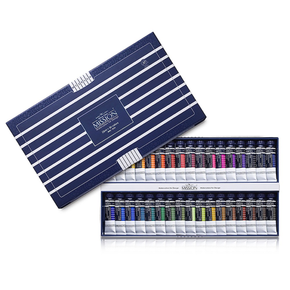 미젤로 미션 화이트 수채화 물감 세트 MWC-7034 129,000원