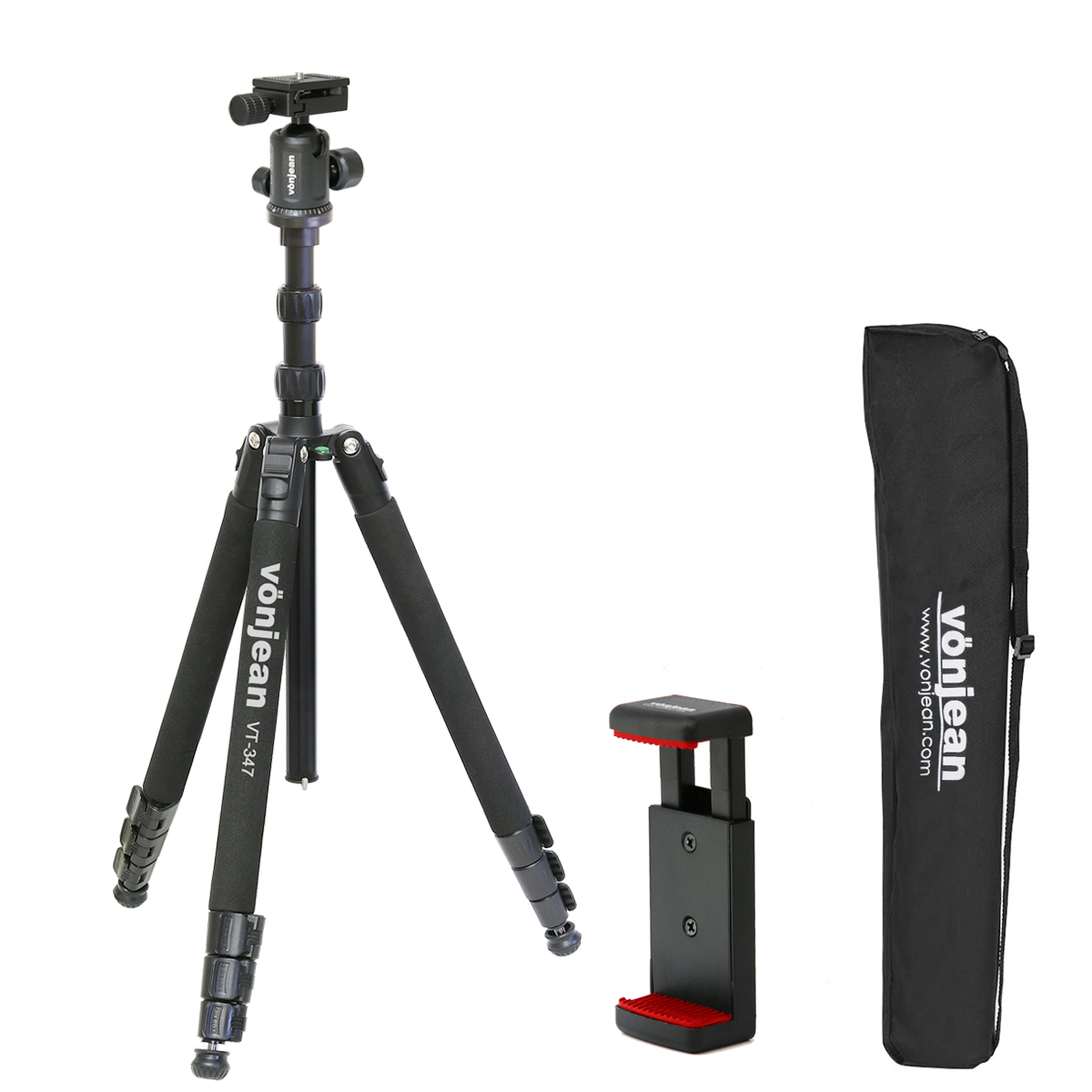 본젠코퍼레이션 프리미엄 DSLR 미러리스 카메라 스마트폰 삼각대 185cm, VT-347TX, 1개 159,260원