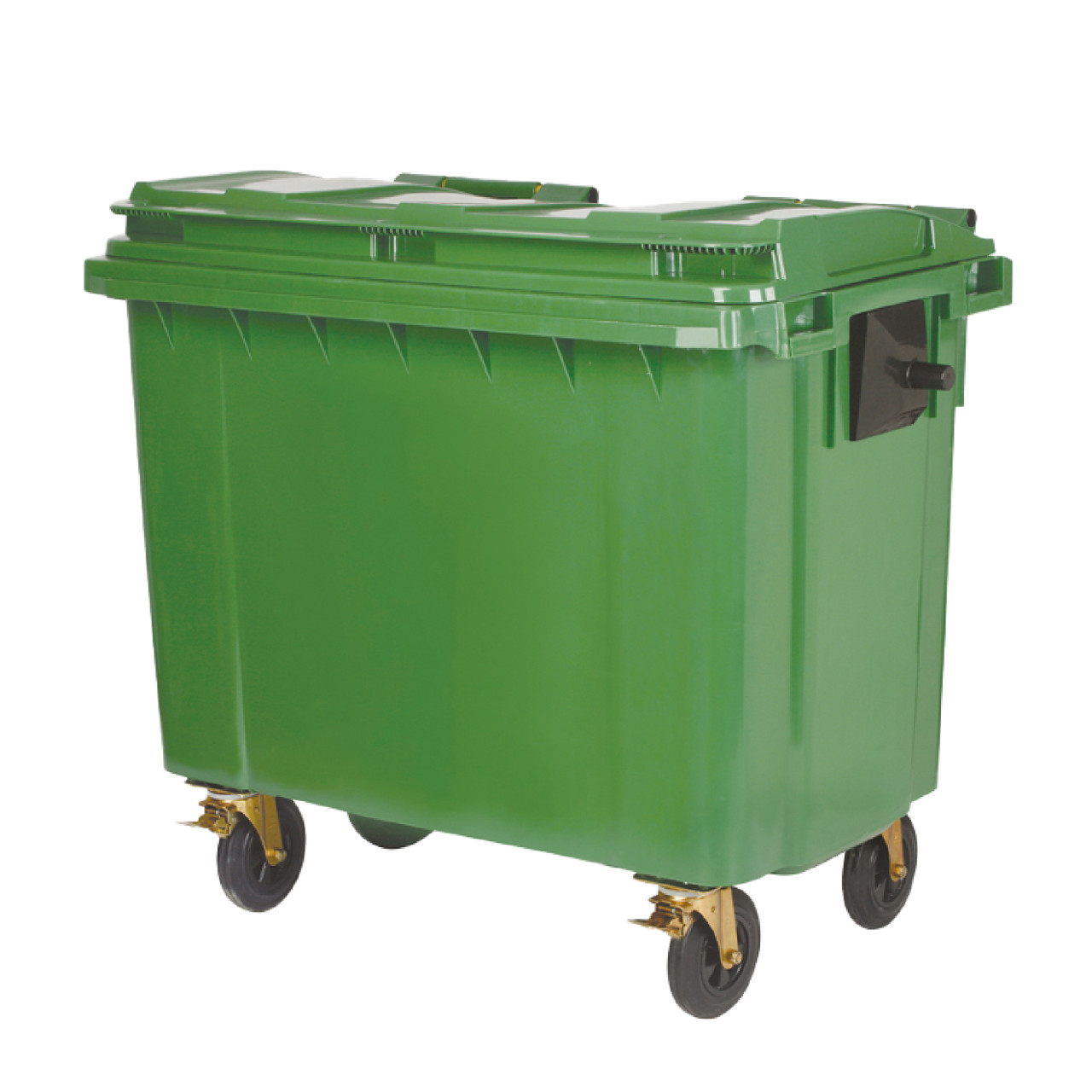DH 660리터 자동상차 수거용기 녹색+녹색 일반형, 포크형 아파트용 회사용 문구 일반쓰레기, 녹색(몸체)+녹색(뚜껑) 문구:일반쓰레기 437,800원