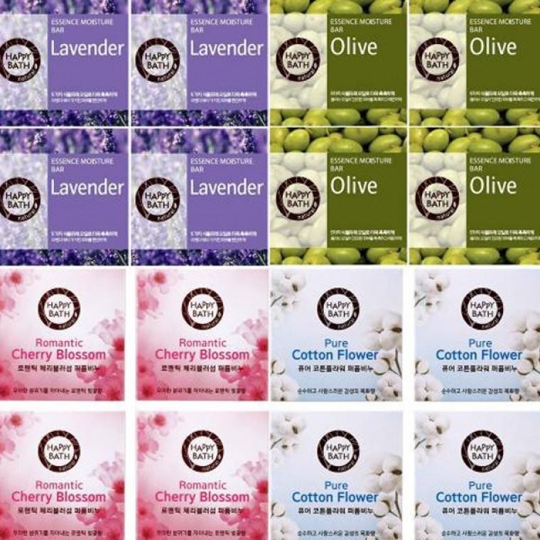 JU 해피바스 퍼퓸비누 라벤더비누 올리브비누 내추럴비누 4개 9,760원