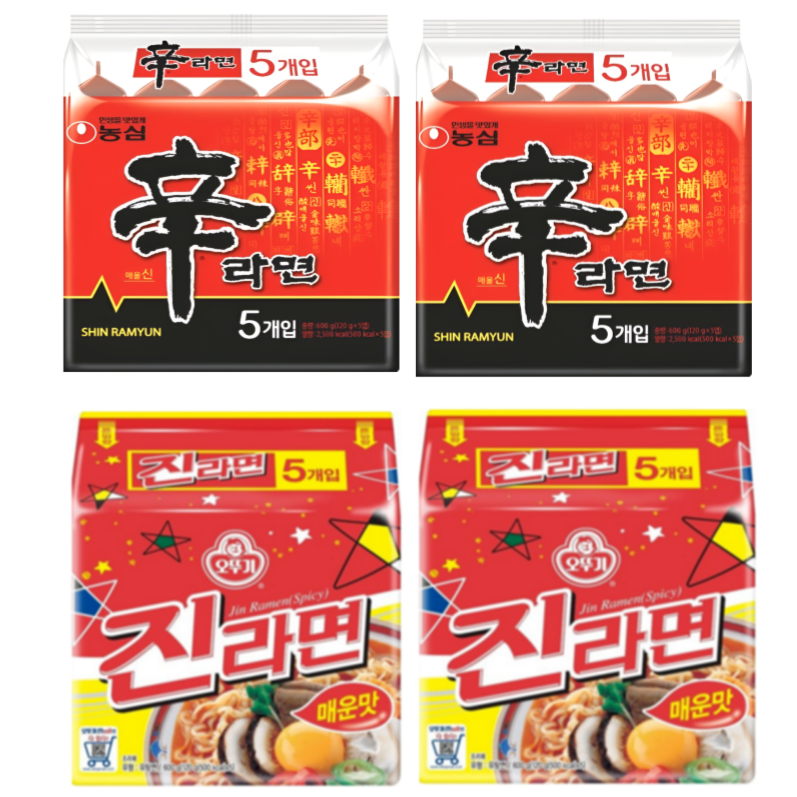 봉지라면 혼합 20 (신라면10+진라면매운맛10) 16,520원