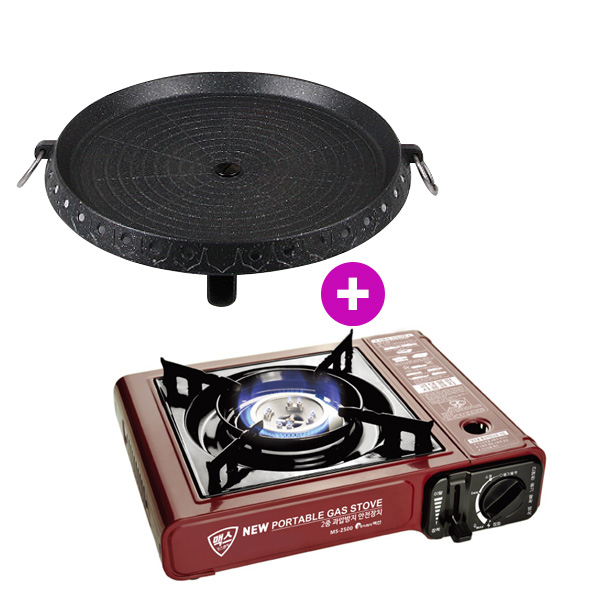 맥선 MS-2500 휴대용 가스렌지 기본형 부르스타 버너 1개 + 맥선 원형불판 1개 무료배송 39,900원