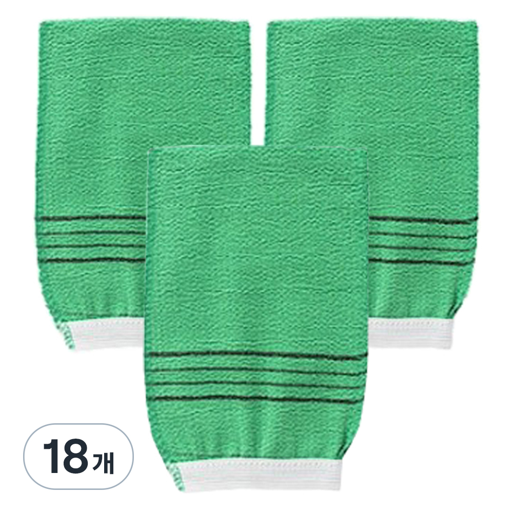 비타벨로 대형 고급 이태리 때밀이 타올, 그린, 18개 29,400원