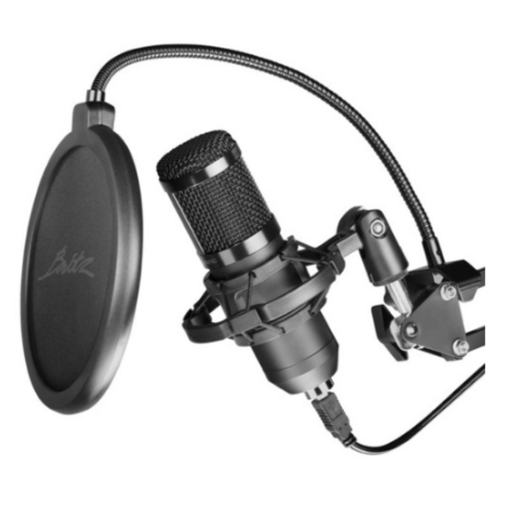 브리츠 유선 유튜브 구즈넥 녹음용 콘덴서 스탠드 마이크 153,900원