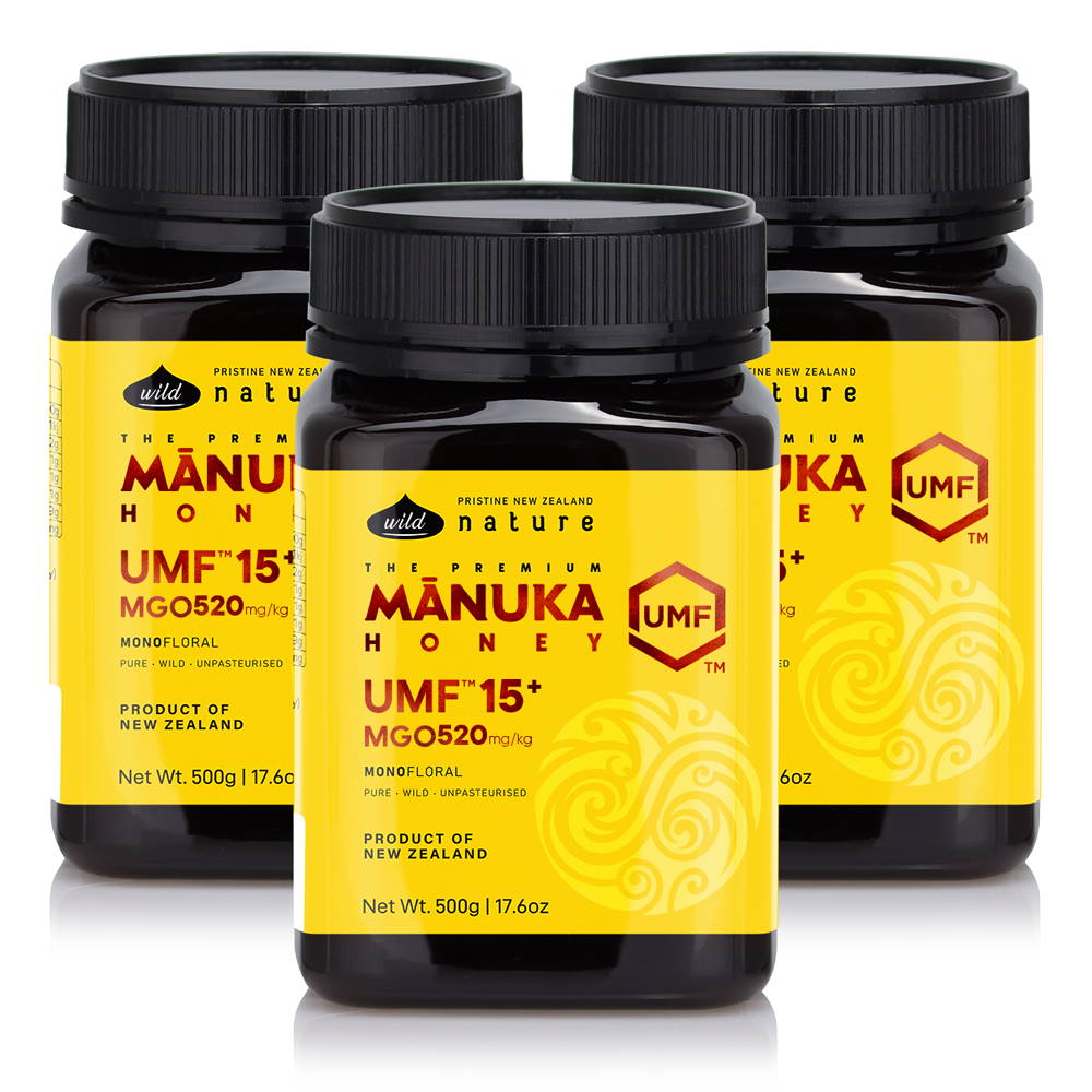 와일드네이처 뉴질랜드 마누카꿀 UMF15+ (MGO520+), 500g, 3개 197,700원