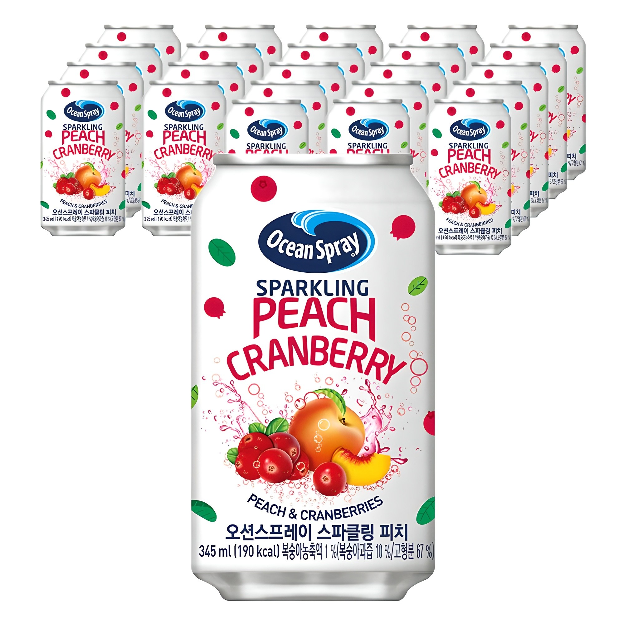 오션스프레이 스파클링 피치, 345ml, 24개 17,280원