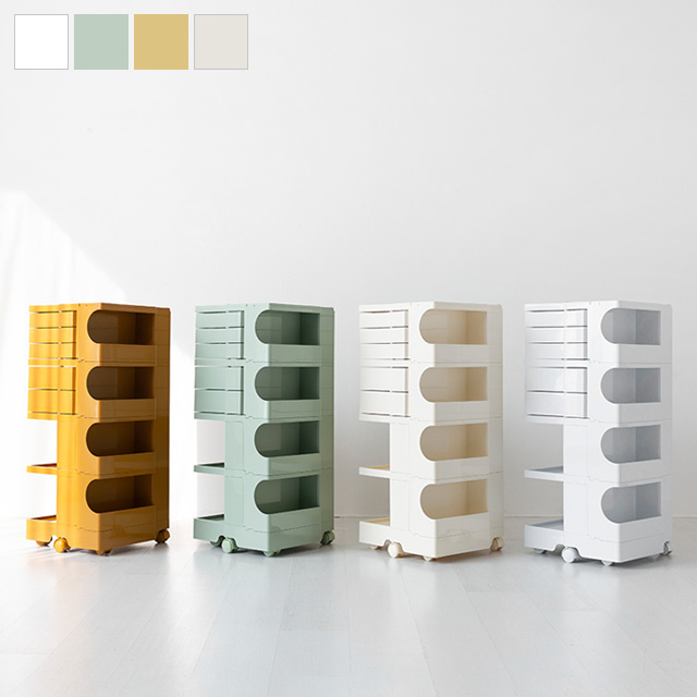 마켓비 빙그리 회전서랍 트롤리 높은3.2단, 크림 3341.2261 169,000원