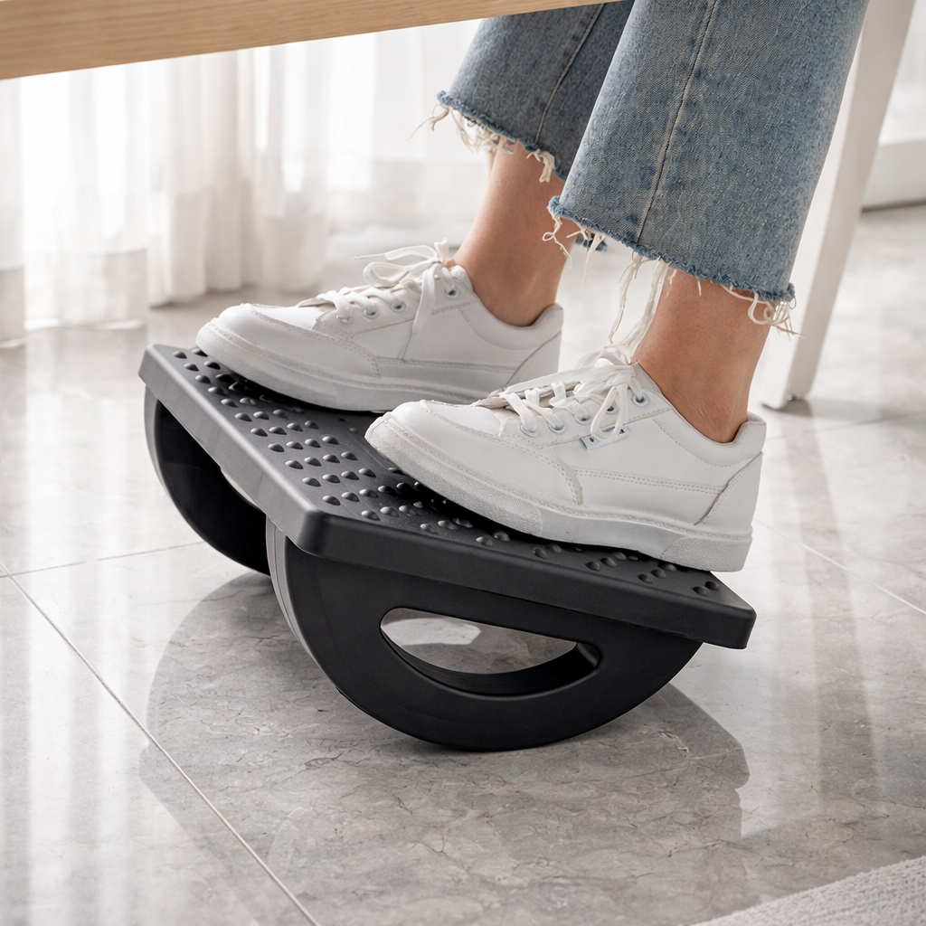 라티엘 각도조절 바른자세 책상 발받침대, 블랙 11,400원