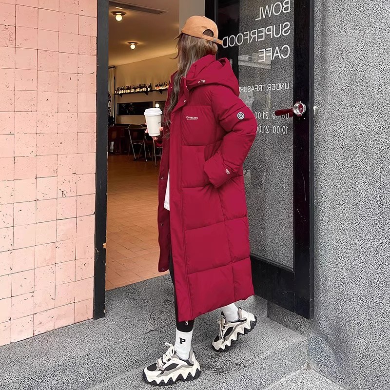 TIMEPURE 여성 롱면패딩 점퍼 겨울 중장기장 후드 면 패딩자켓 오버핏 따뜻한 보온 아우터 슬림핏 체형커버 롱코트 스타일 데일리룩 캐주얼룩 필수템 43,990원