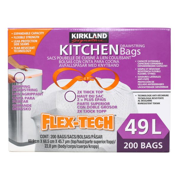 커클랜드 시그니춰 쓰레기 봉투 49L 200매 코스트코 대용량 다용도 비닐봉지 분리수거 56,600원