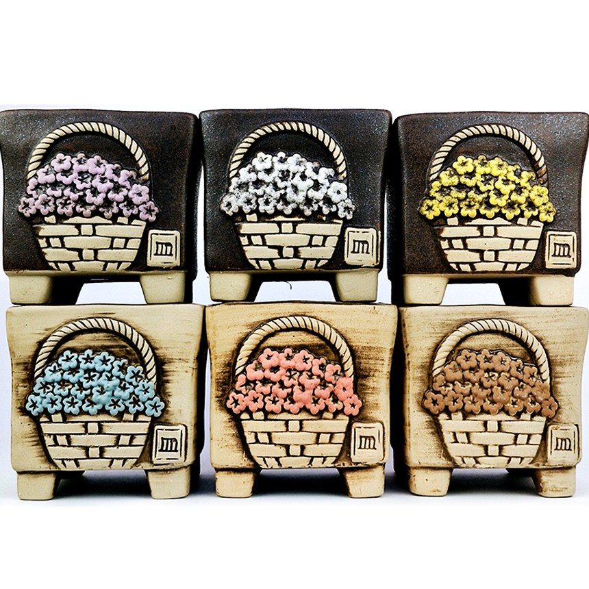 중형 행복한꽃그릇 명플라워1번 혼합6종세트 다육이화분 분갈이흙, 꽃색상지정불가, 6개 44,000원