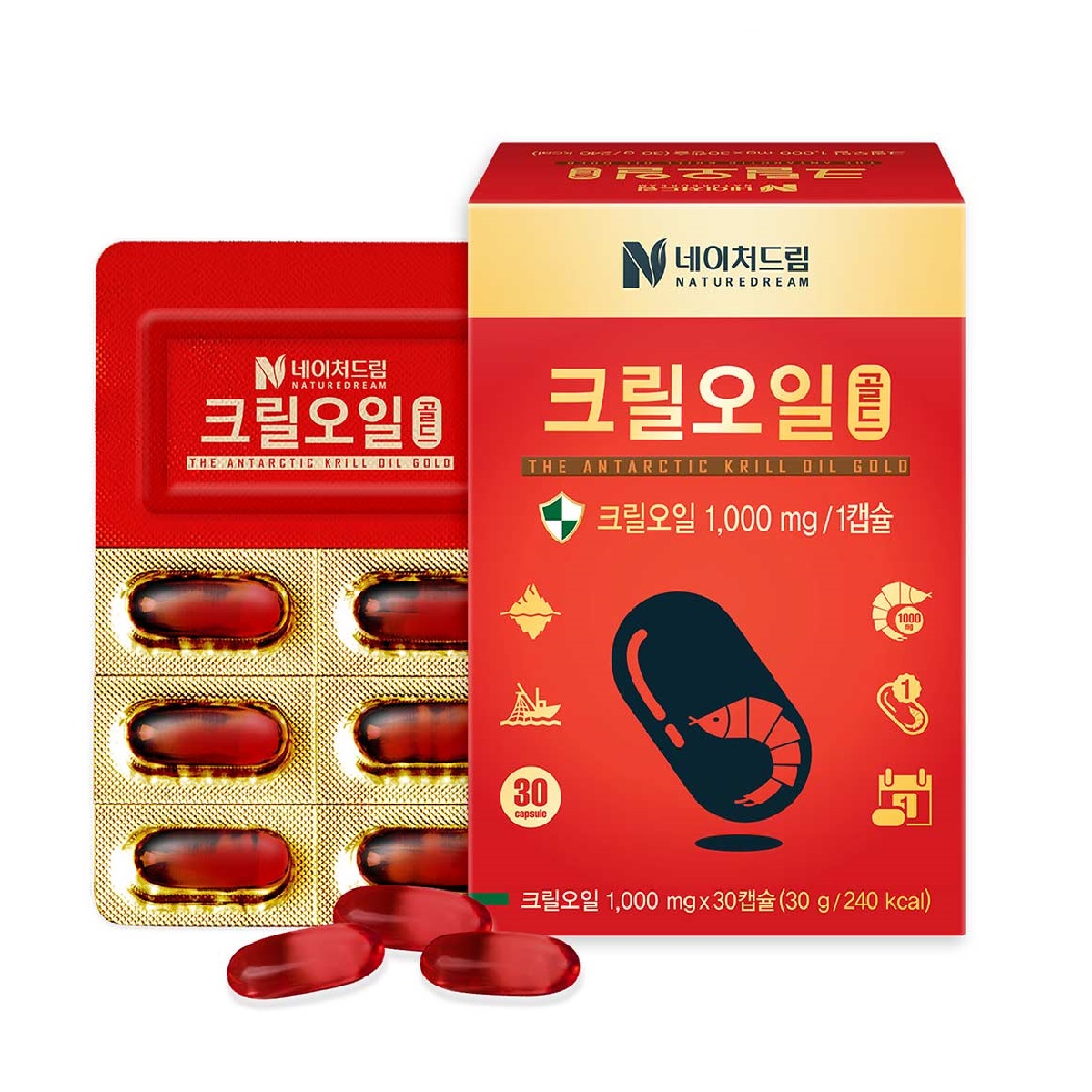 네이처드림 크릴오일 골드 1000mg 18,910원