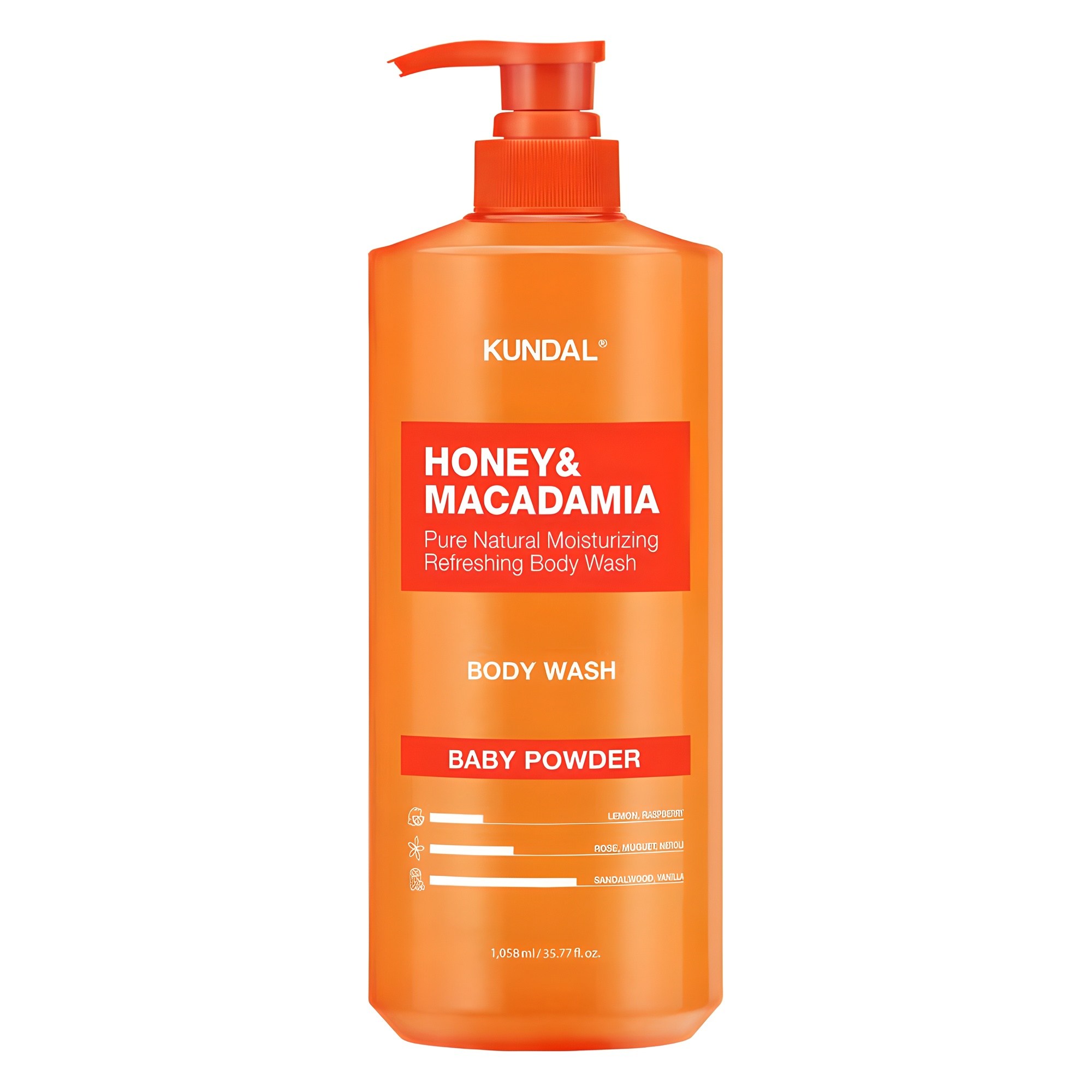 쿤달 허니 앤드 마카다미아 퓨어 바디워시 베이비파우더향 14,880원