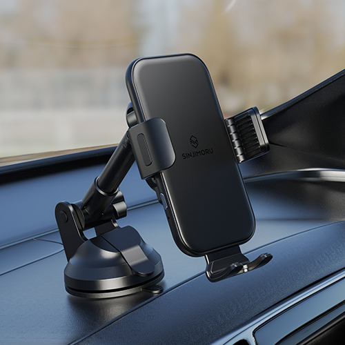 신지모루 오그랩엑스 송풍구형 + 흡착형 차랑용 15W 고속 무선충전 핸드폰 거치대, 블랙, 단일 상품 29,800원